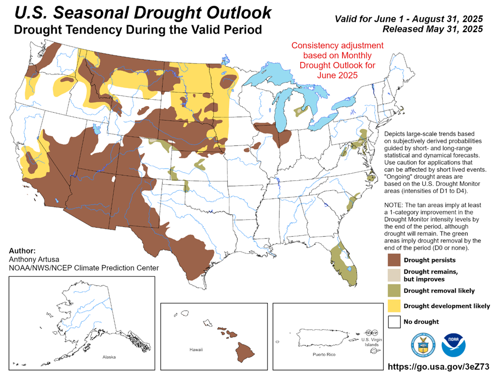 drought outlook map
